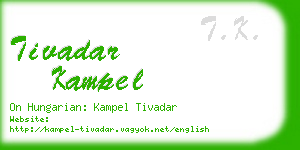 tivadar kampel business card